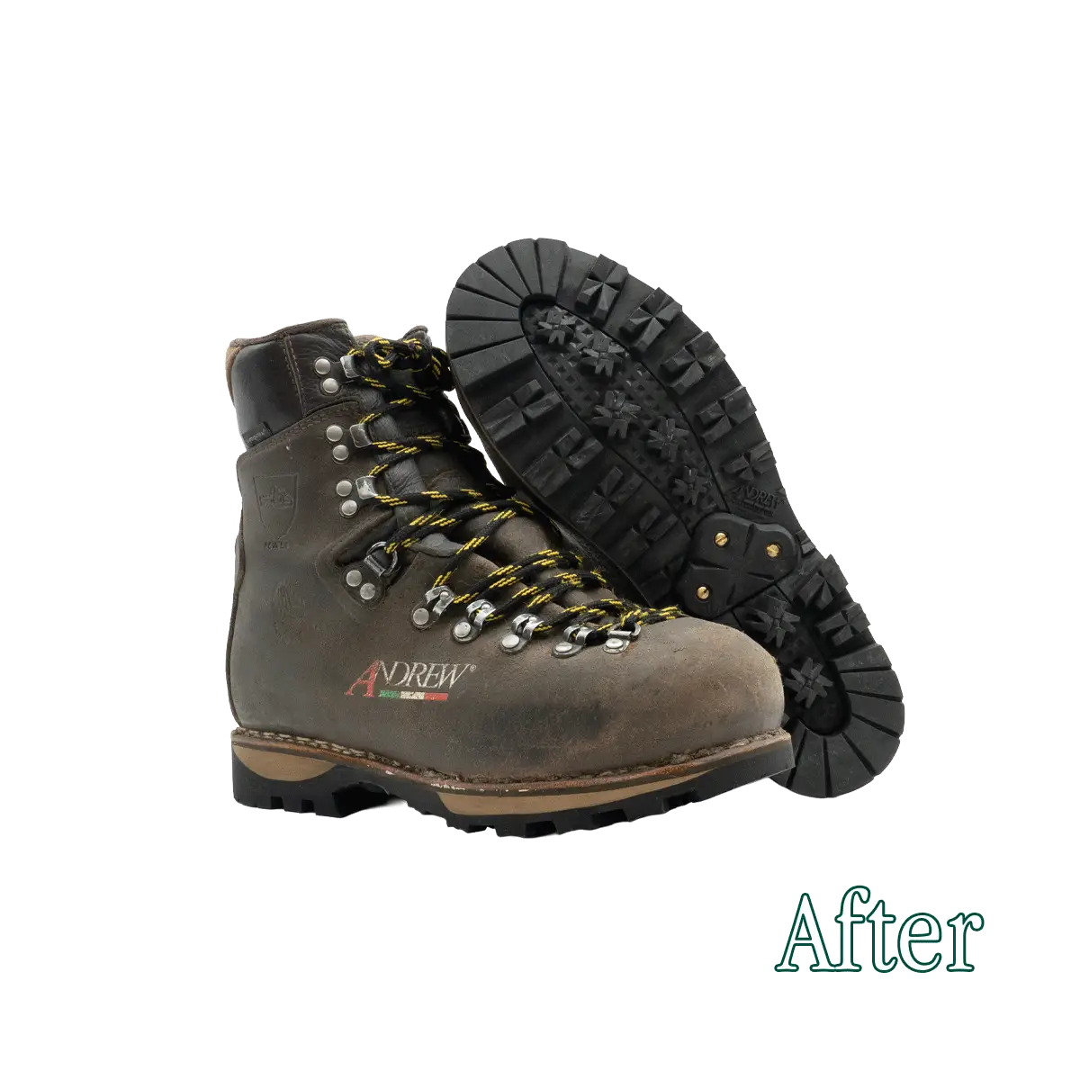 Remplacement des semelles des chaussures de randonnée Andrew