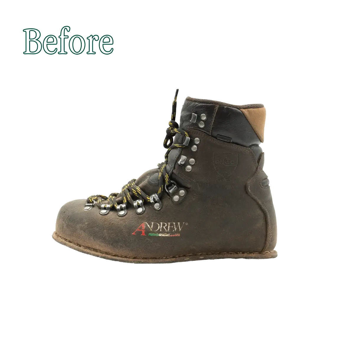 Remplacement des semelles des chaussures de randonnée Andrew