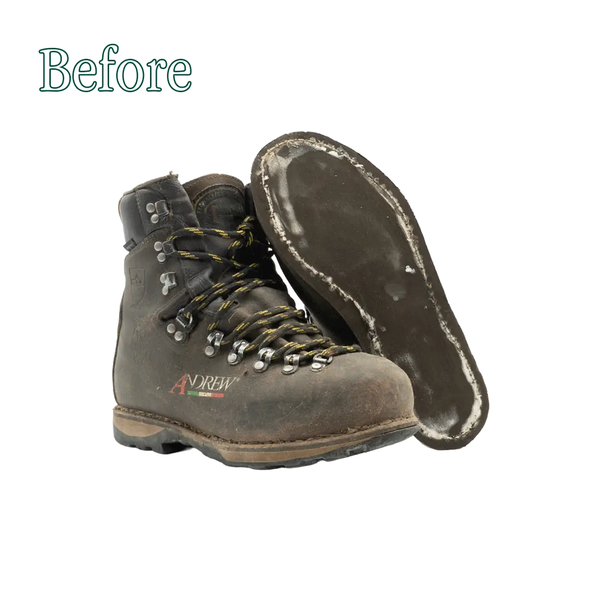 Remplacement des semelles des chaussures de randonnée Andrew