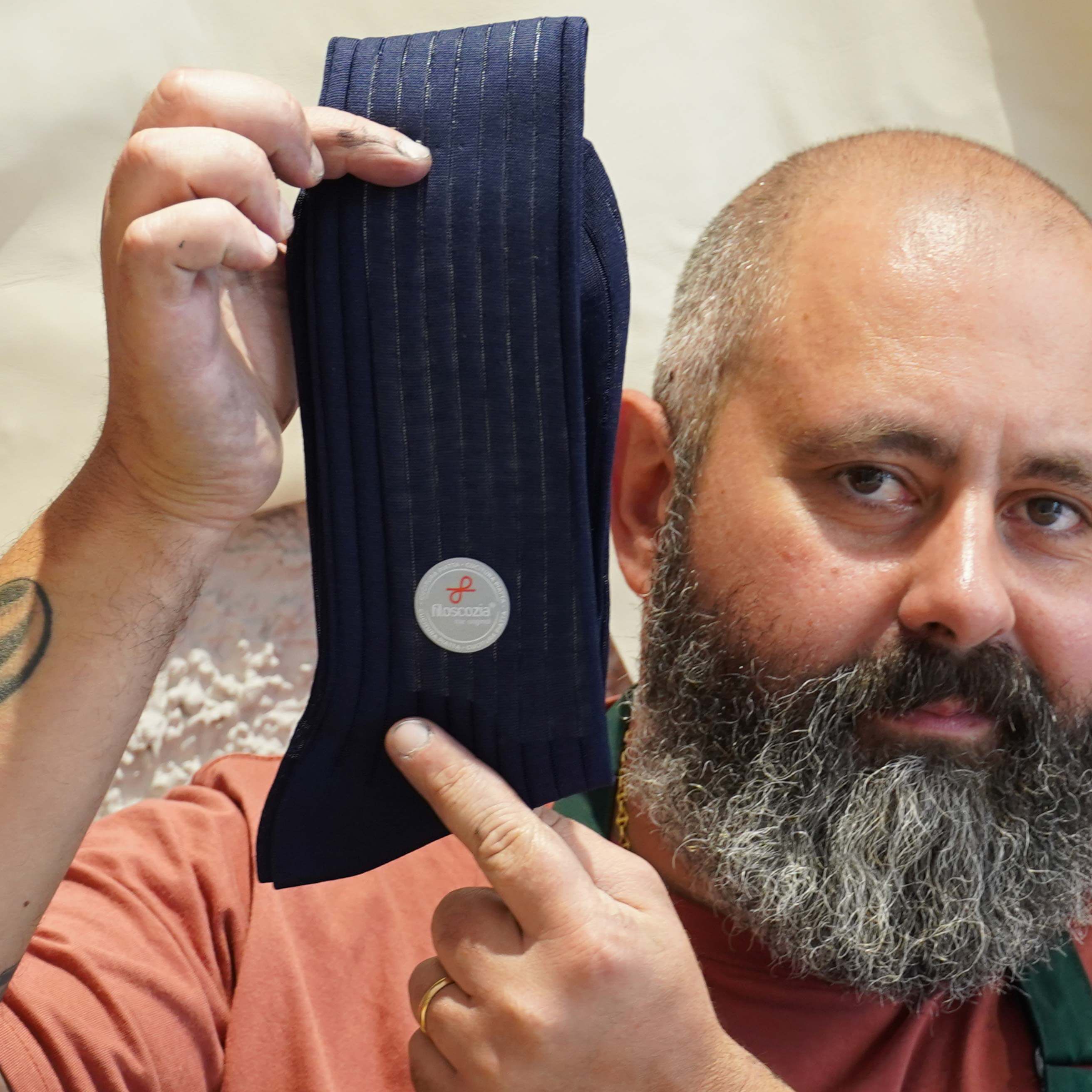 Calze a Coste in Filo di Scozia da Uomo | Ciccone