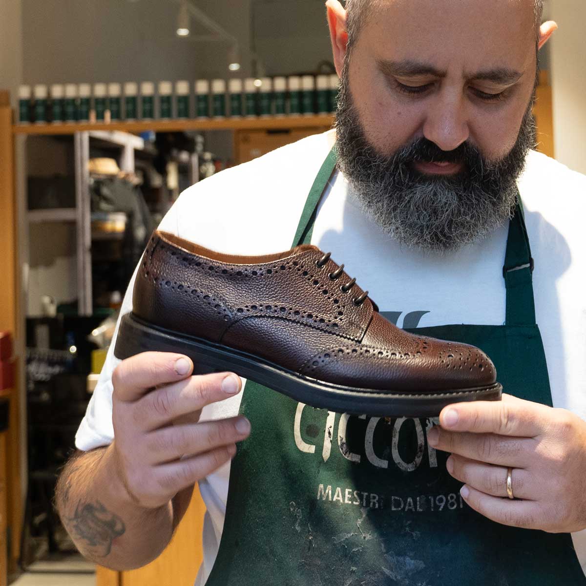 Scarpa Derby Stringata - Treviso | Maestri Ciccone