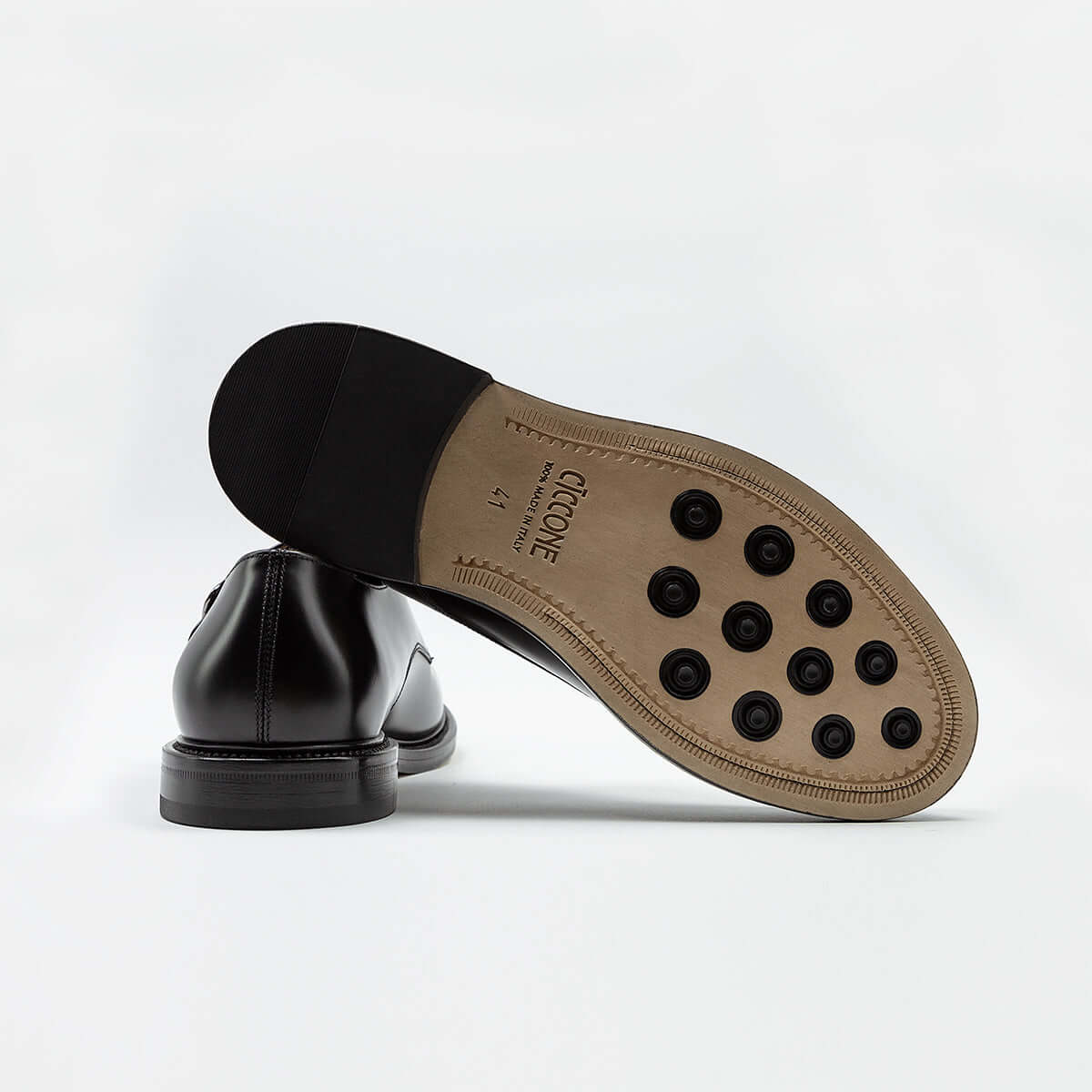 Scarpa doppia fibbia in pelle - Verona | Maestri Ciccone