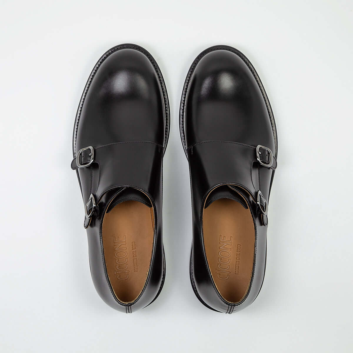 Scarpa doppia fibbia in pelle - Verona | Maestri Ciccone