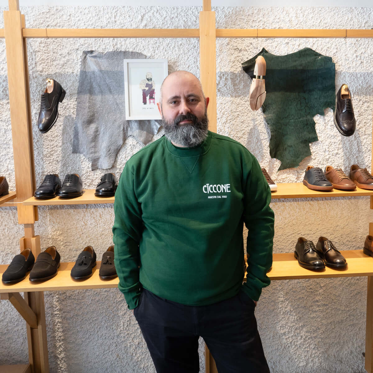 Felpa verde disponibile in varie taglie | Maestri Ciccone