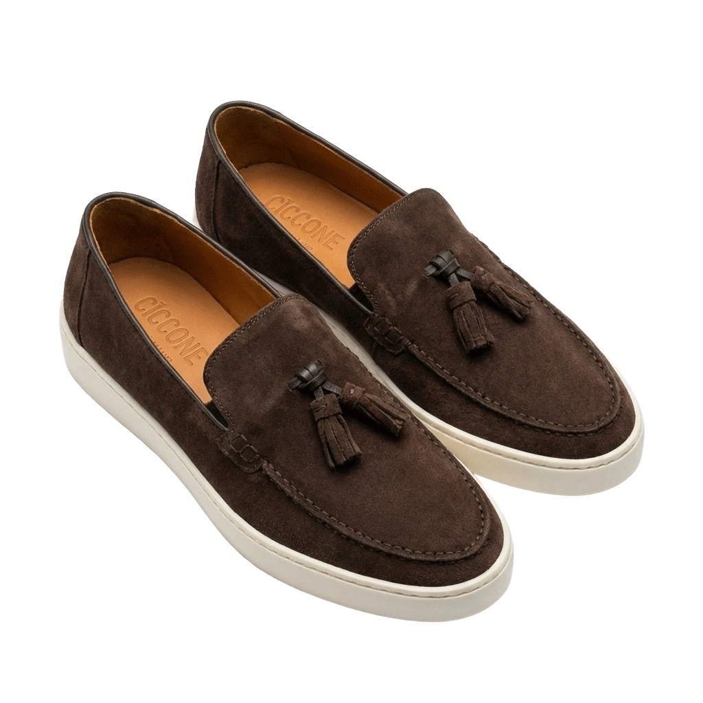 Mocassino ciccone da uomo modello Lecce colore Testa di Moro