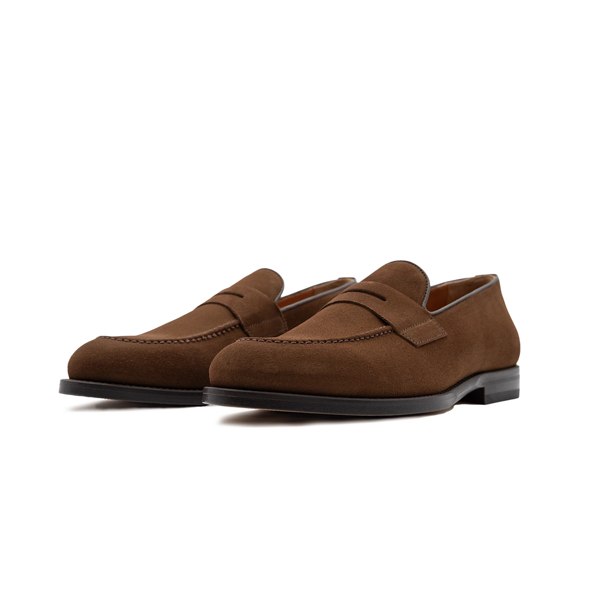 Mocassino scamosciato da uomo colore marrone modello Messina dei Maestri Ciccone