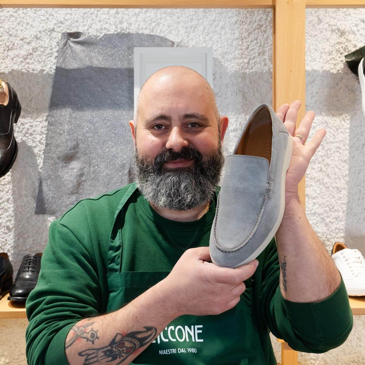 Mocassino in pelle scamosciata - Bari | Maestri Ciccone