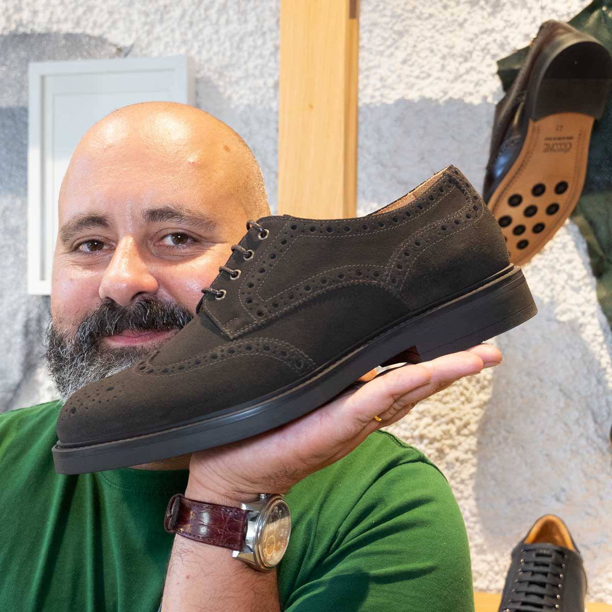 Scarpa Pavia in Pelle Scamosciata | Maestri Ciccone