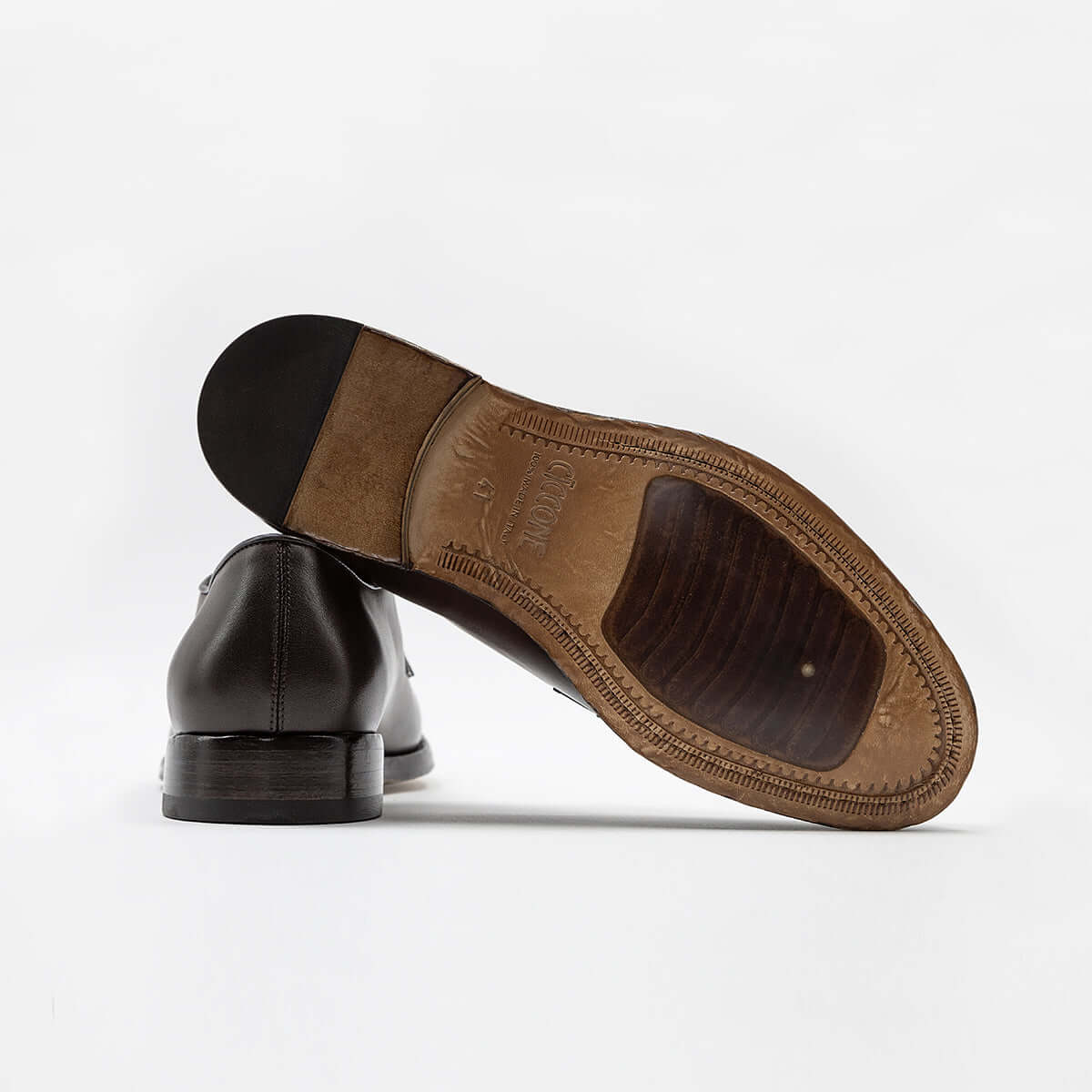 Scarpa derby con suola in cuoio - Siena | Maestri Ciccone