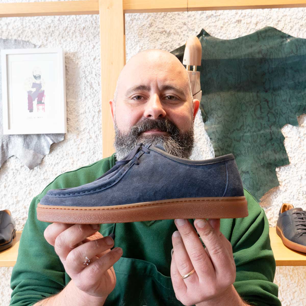 Sneakers scamosciate da uomo - Ferrara | Maestri Ciccone