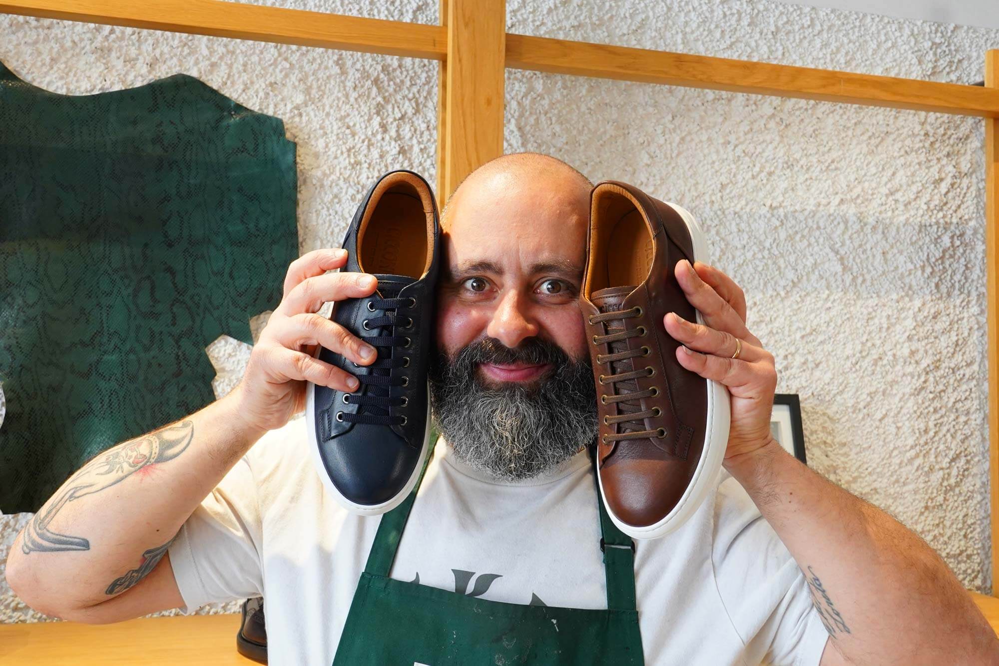 Napoli men's leather sneakers | Ciccone Masters
