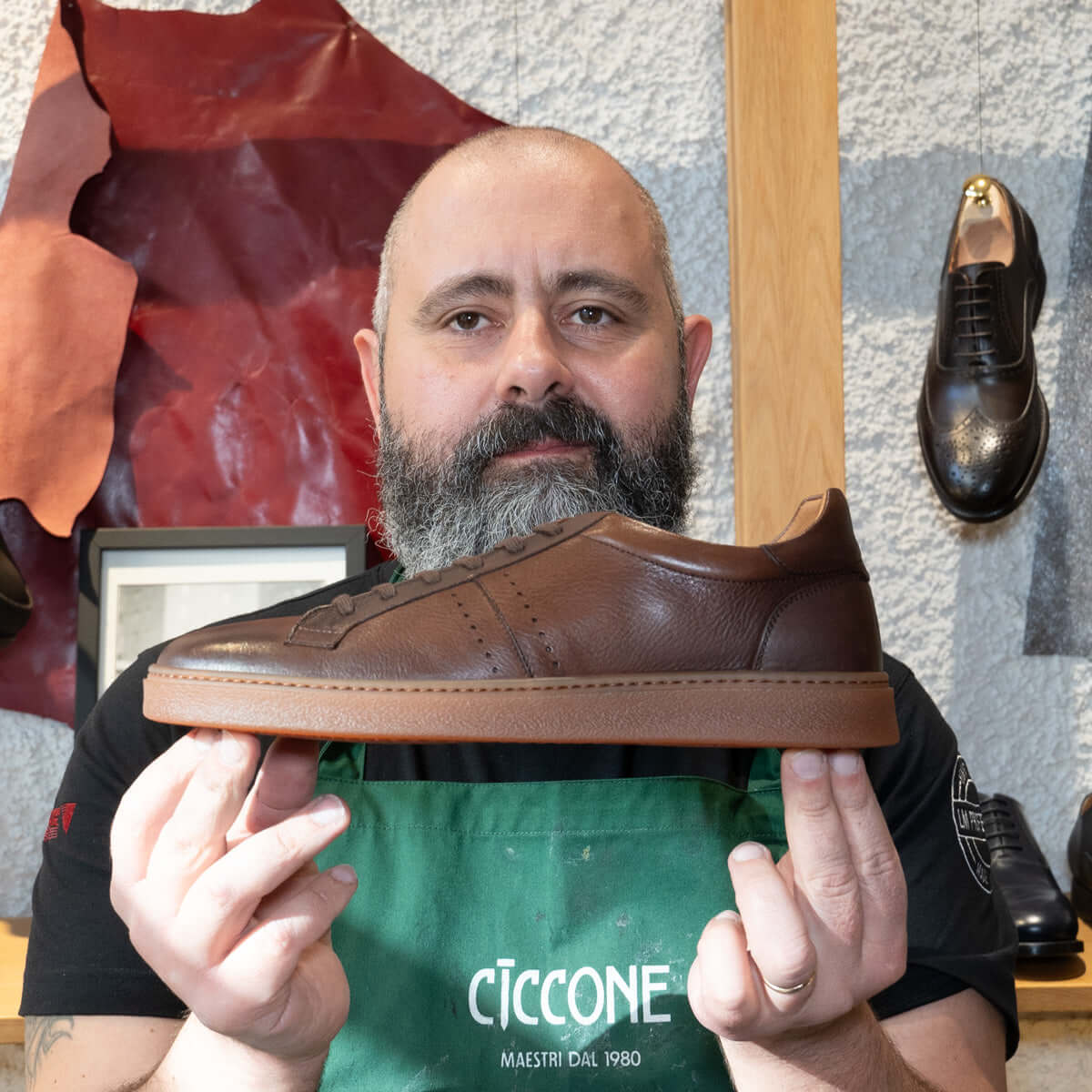Sneakers basse in pelle da uomo - Rimini | Maestri Ciccone