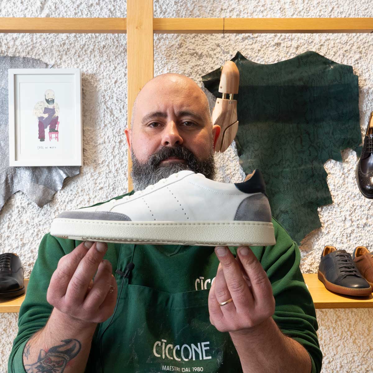 Perugia - Sneakers sportiva in pelle | Maestri Ciccone