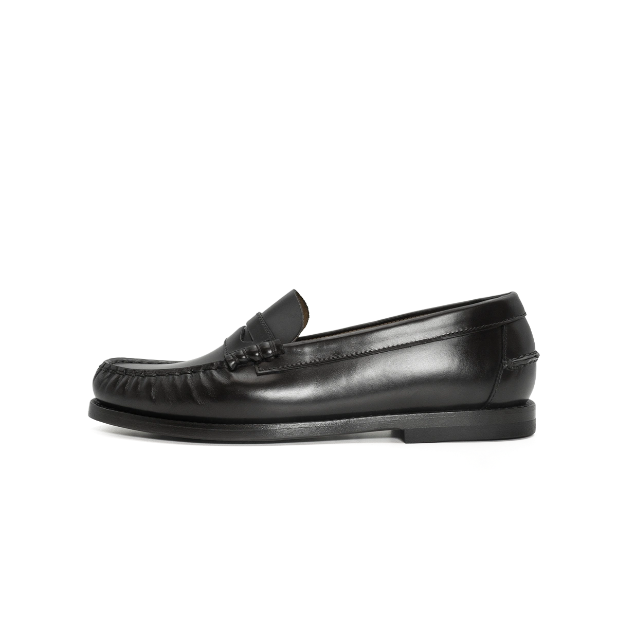 Mocassins femme Ciccone Monza noirs - côté