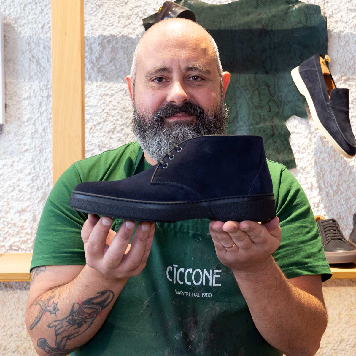 Polacchina Ancona in pelle scamosciata | Maestri Ciccone