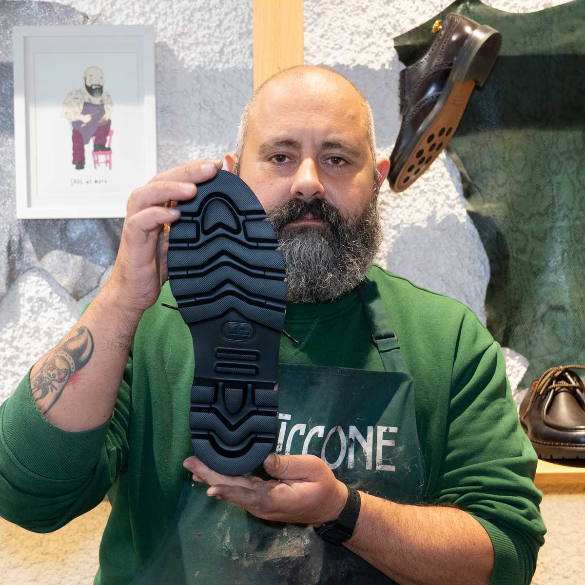 Scarponcino stringato in pelle - Cremona | Maestri Ciccone