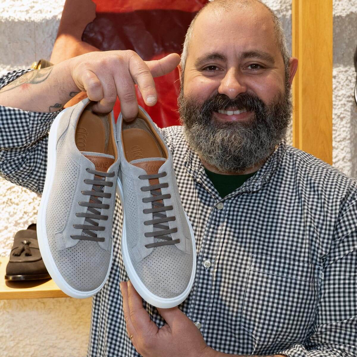 Sneakers estive in pelle - Cagliari | Maestri Ciccone