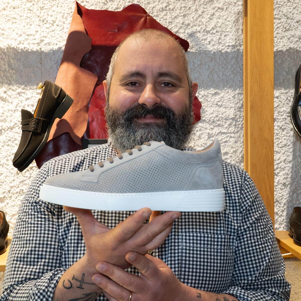 Sneakers estive in pelle - Cagliari | Maestri Ciccone