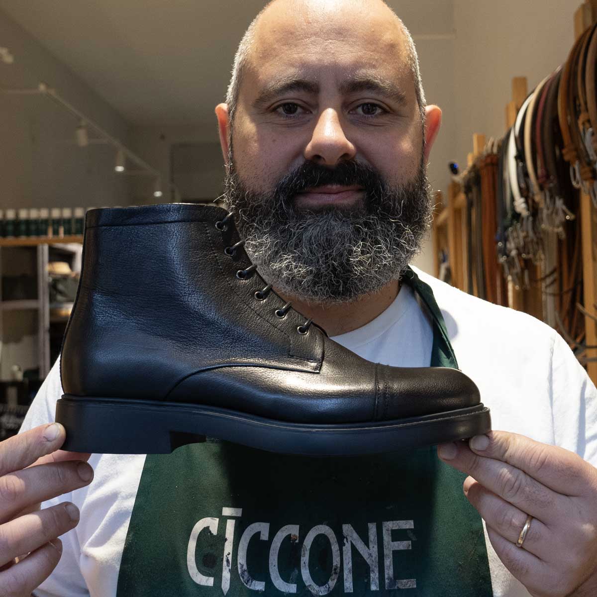 Stivaletto stringato in pelle - Bergamo | Maestri Ciccone