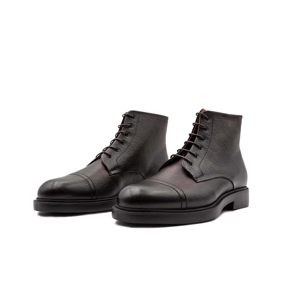 Stivaletto stringato in pelle - Matera | Maestri Ciccone