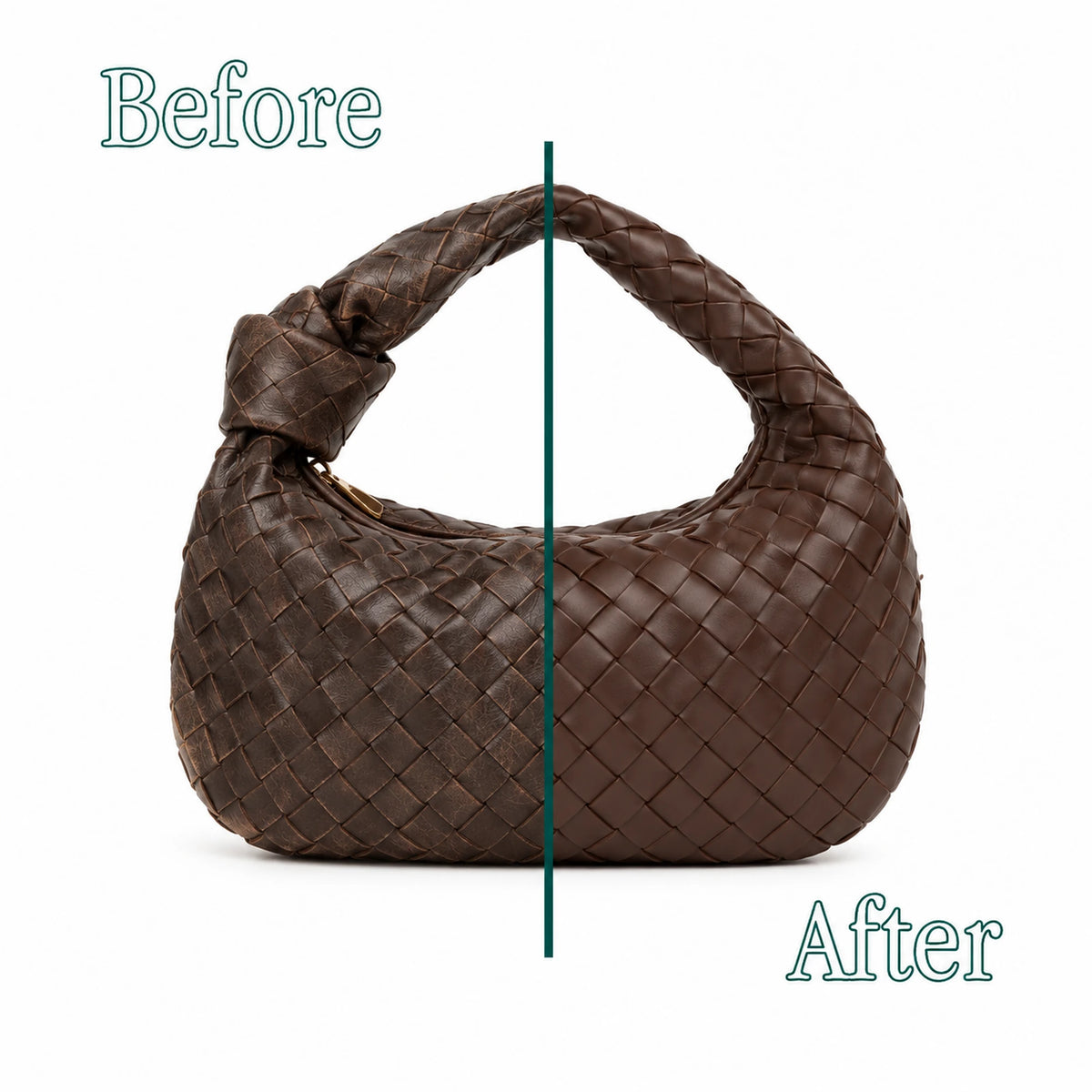Bottega Veneta Jodie: prima e dopo il restauro artigianale Maestri Ciccone