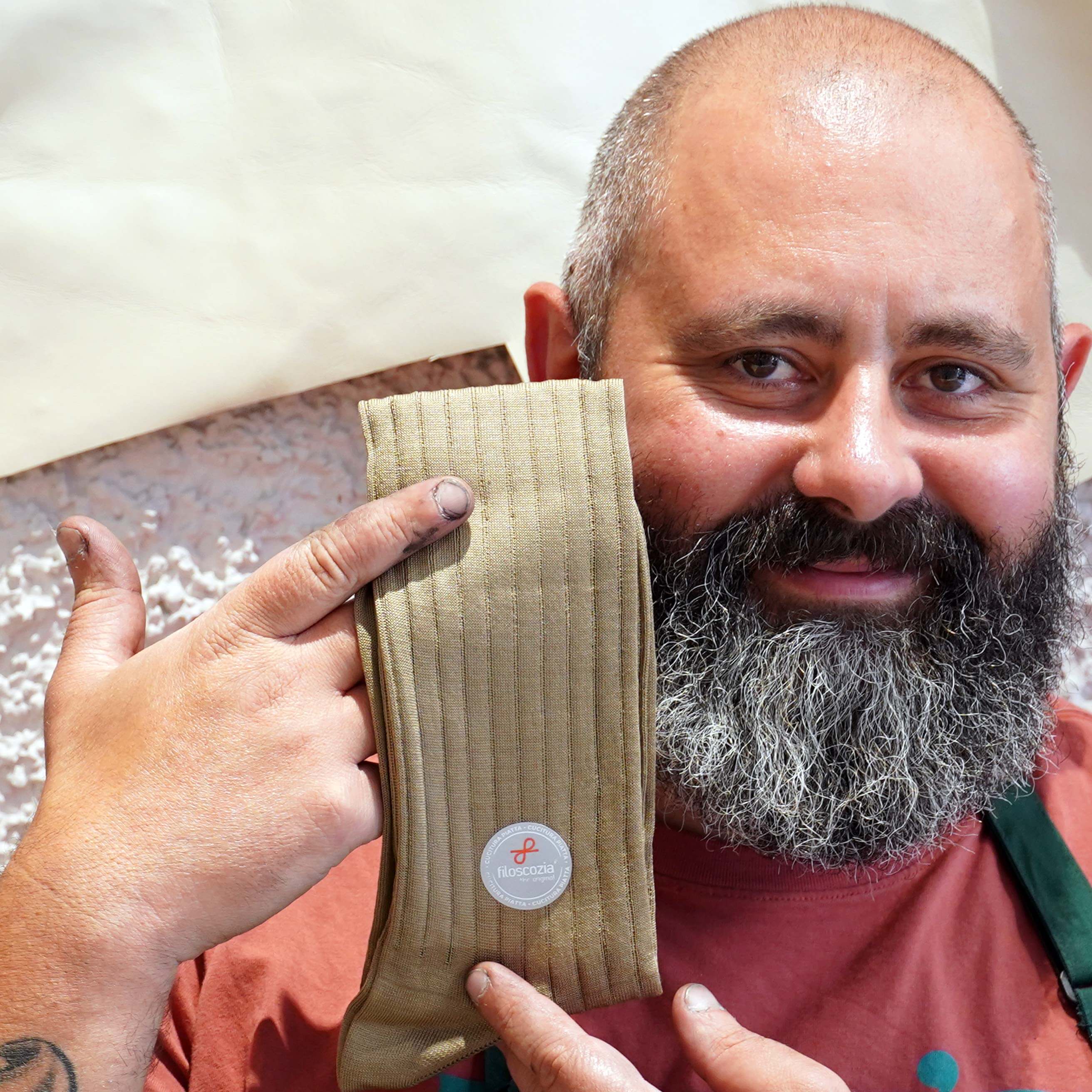 Calze Corte Uomo In Puro Cotone Filo Di Scozia - Modello Sistro A Costine - Nero, Taglia 42/44