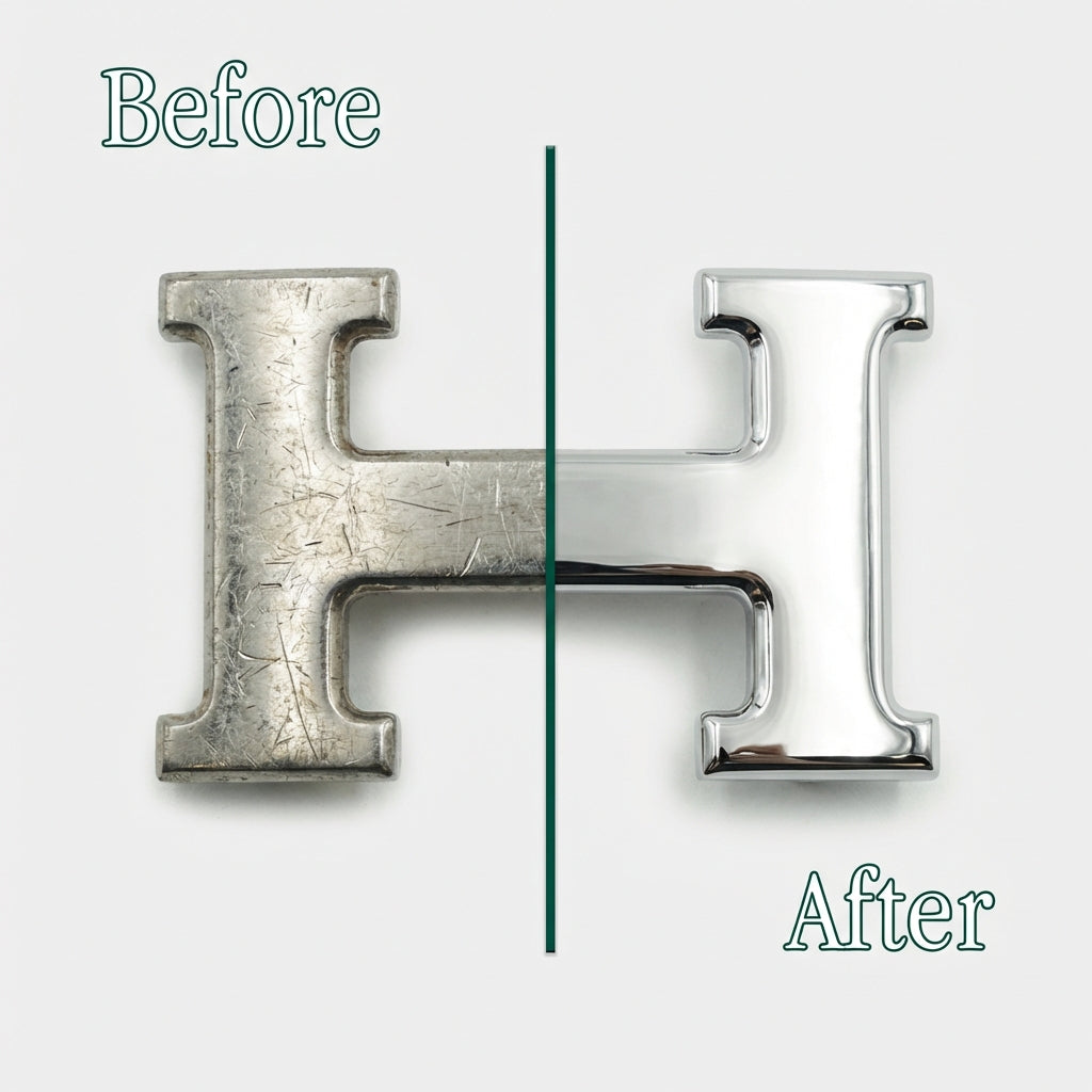 Restauro fibbie e accessori metallici