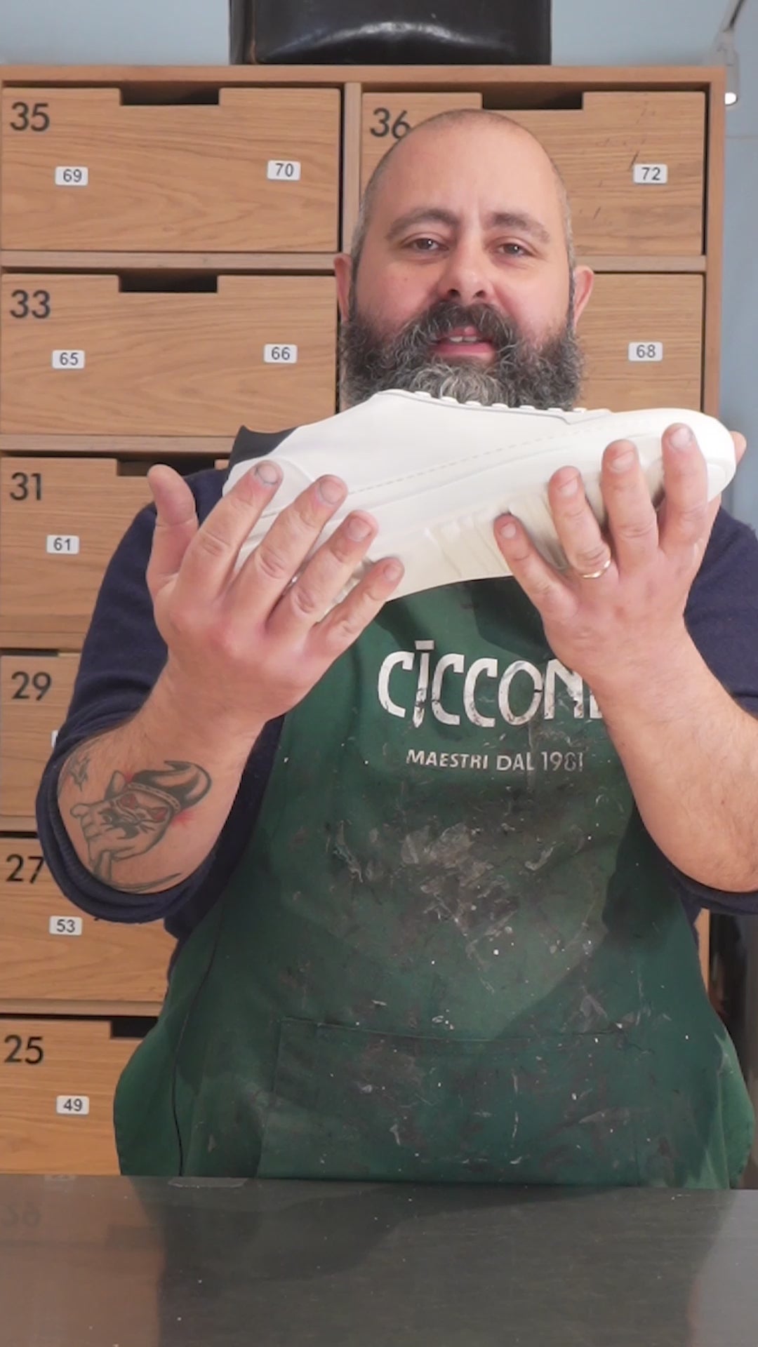 Sneakers da uomo in pelle Pescara | Maestri Ciccone