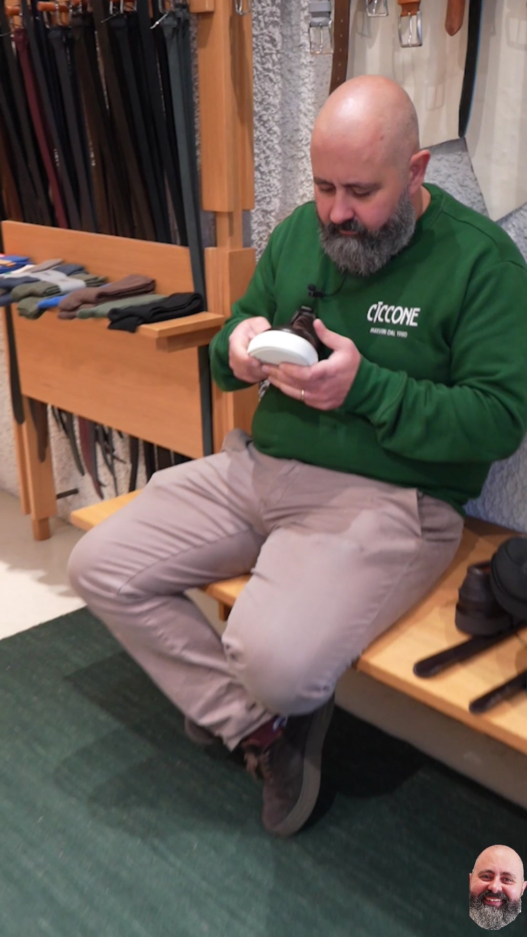 Video delle scarpe da uomo modello Parma di Ciccone.