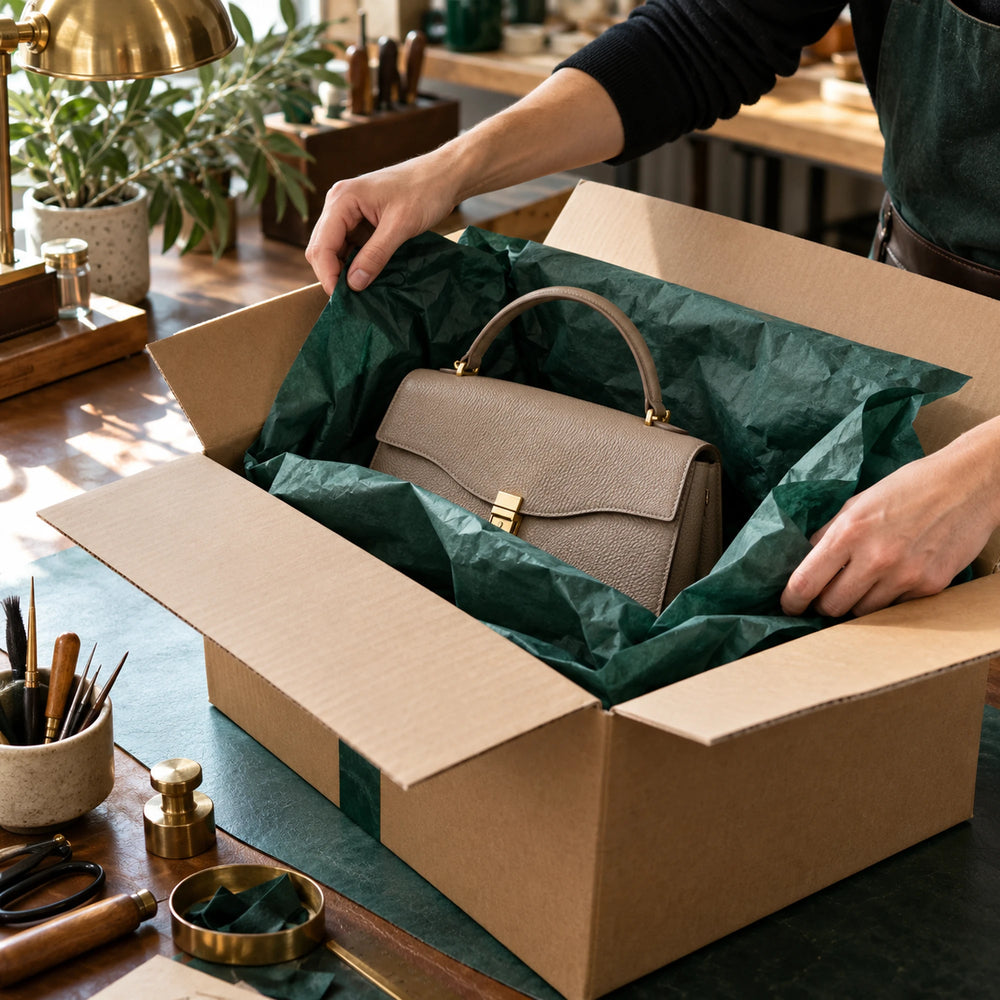 Preparazione protetta della borsa per il ritiro e la riconsegna Maestri Ciccone