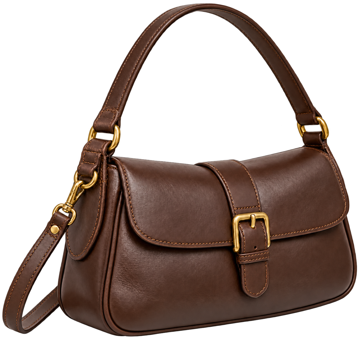 Bord inférieur du sac en cuir fini après réparation